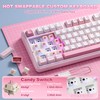 YUNZII B98 PRO 96% Wireless Mechanical Keyboard(Pink, Candy Switch)