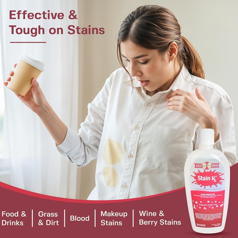 Stain Rx Stain Remover, Effectively Eliminates Stains from Wine, Berries