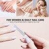 Stainless Steel Nail Files (6 Pack), Professional Nail File Set