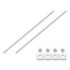 uxcell 2Pcs Fully Threaded Rod, M8 x 300mm 304 Stainless