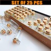 MINELEVEN 25 pcs 10ml Small Glass Bottles with Cork Stoppers