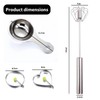 GisWell Semi-automatic whisk, semi-automatic whisk made of stainless steel, whisk