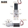 MECCANIXITY DC 12V High Torque Turbine Worm Geared Motor with