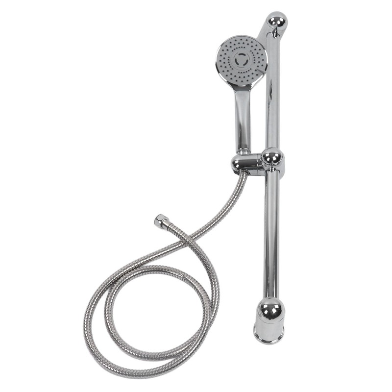 Shower Slide Rail Set 360° Rotation Adjustable Height with 1.5m