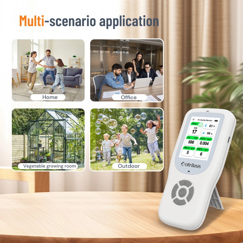 10-in-1 Multi-Function Sensor Air Quality Temperature Humidity Monitor Carbon Dioxide