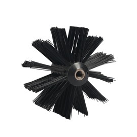 AOGYikang 4" Dryer Vent Cleaning Nylon Brush Head, Multi-Purpose Duct Cleaning Kit with 4" and 6" Brush Head, Professional Lint Cleaning Accessories for Chimneys, Ducts, Dryers, Crevices