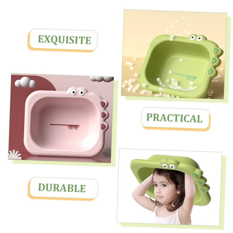 BESPORTBLE 2pcs Cartoon Wash Basins Portable Newborn Foot Face Tubs