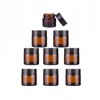 9 Pcs 10g Small Glass Jars with Lids and Inner