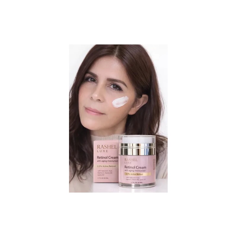 Crema Facial Rtinol Puro 2,5%, Arrugas, Hidratante, Suaviza