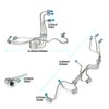 FANHAY Fuel Injector Lines for 1998.5‐2002 24V 5.9L For Cummins