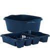 Navy Blue Kitchen Set - Large Dish Drainer and Rectangle
