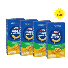 Kraft Gluten Free Original Macaroni & Cheese Dinner 6 oz x 4 Boxes