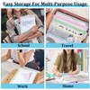 Flow fire A5 Plastic Zip Wallets, 24 Pcs Mesh A5