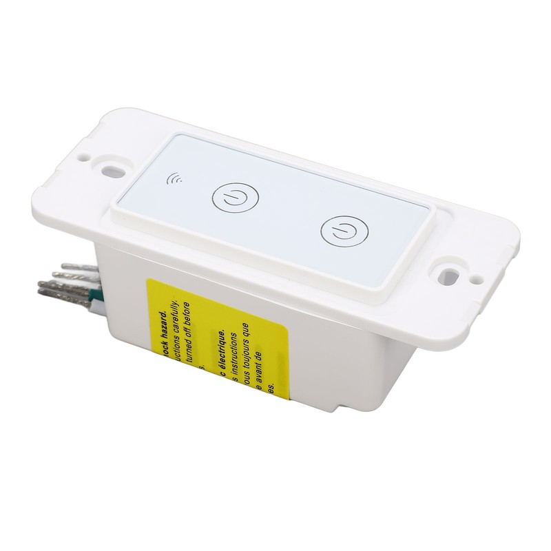 Smart Wall Switch 2 Gang Touch Glass Panel Support Voice