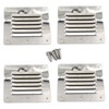 316 Stainless Steel Square Air Vent 115x127mm Grille Cover Circular