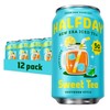 HALFDAY Prebiotic Sweet Tea Iced Tea Cans, Supports Digestive &