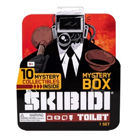 Skibidi Toilet Mystery Surprise Box - 10 Collectibles Inside - Black/Orange/Red - Collectors Toy for Children 13+