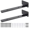 VICVIK 10 Inch Floating Shelf Bracket, Hidden Heavy Duty Hardware