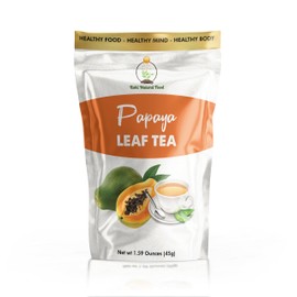 Rohi Natural Food 30 Papaya Leaf Tea Bags, 100% Natural & Pure from Papaya Leaves. No Caffeine, No Gluten, Vegan