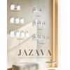 JAZAVA 3-Light Bathroom Vanity Light, Brushed Nickel Wall Sconce, Modern