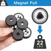 Wukong 6 Pieces Black Magnets 20 X 7 mm Force