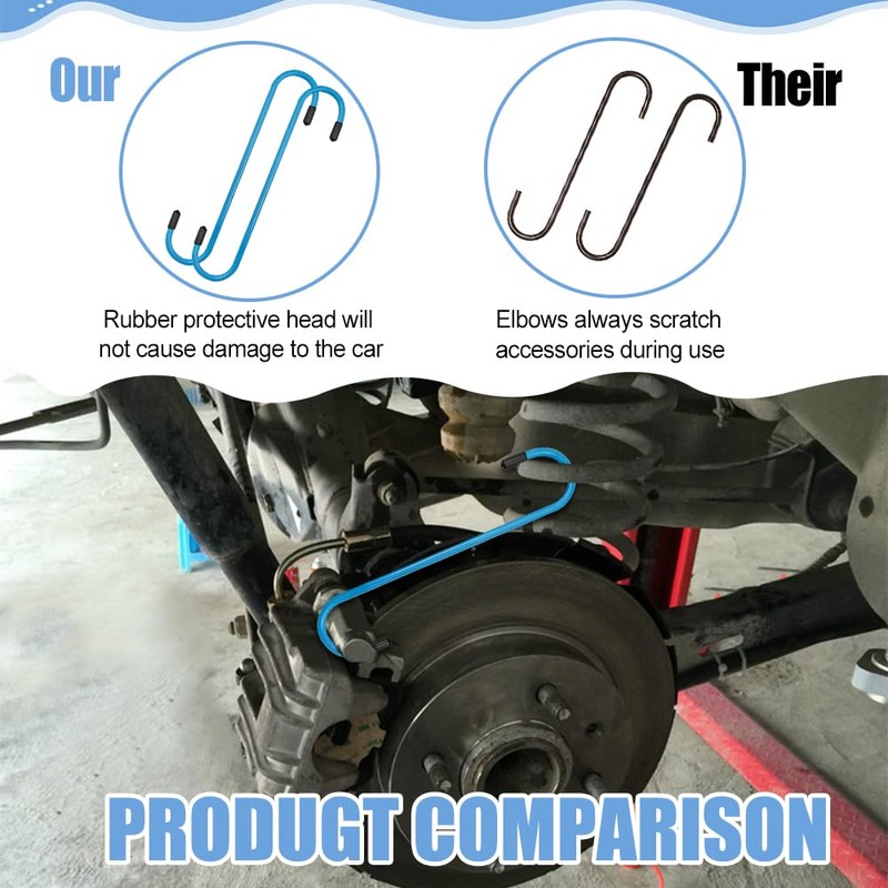 Lyxheth 4PCS Brake Caliper Hanger, Brake Caliper Compression Tool, Brake