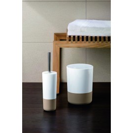 Spirella Moji Soap Dispenser, White/Kiwi, 7.5 x 7.5 x 16.5 cm