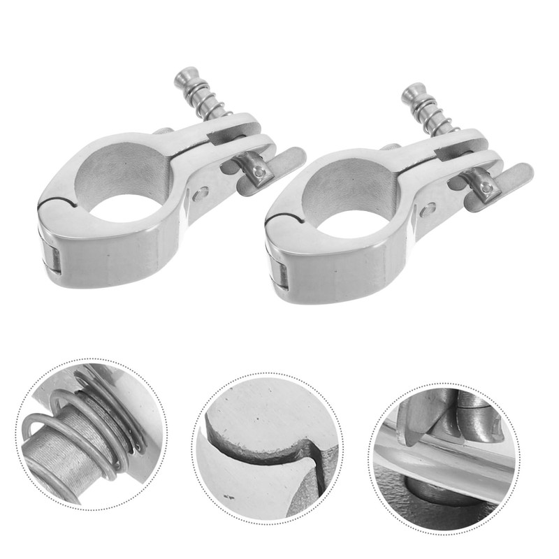 Outanaya 2pcs Stainless Steel Jaw Slide Clamp for Bimini Top