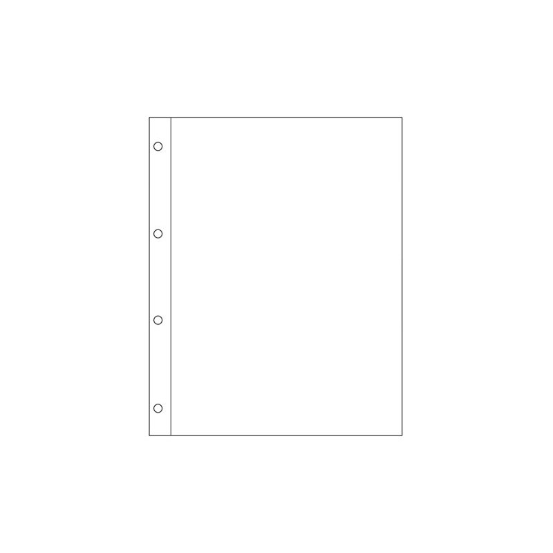 A4 Sleeves Acid Free Archive Safe for Ring Binders -