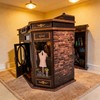 Gosikee Book Nook Kit LED Wooden Miniature Suit Shop, 3D