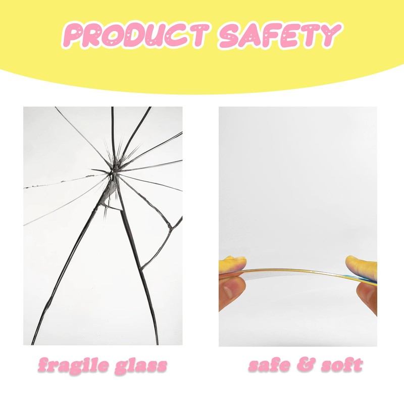 yisncka 5 Pcs Small Mirrors for Kids Unbreakable Shatter Proof