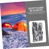 Kisangel 10pcs Survival Blanket Emergency Camping Blanket for for Inclement