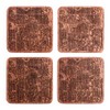 Calgary Map Coaster, Set Of 4, Sapele Wooden Coaster With