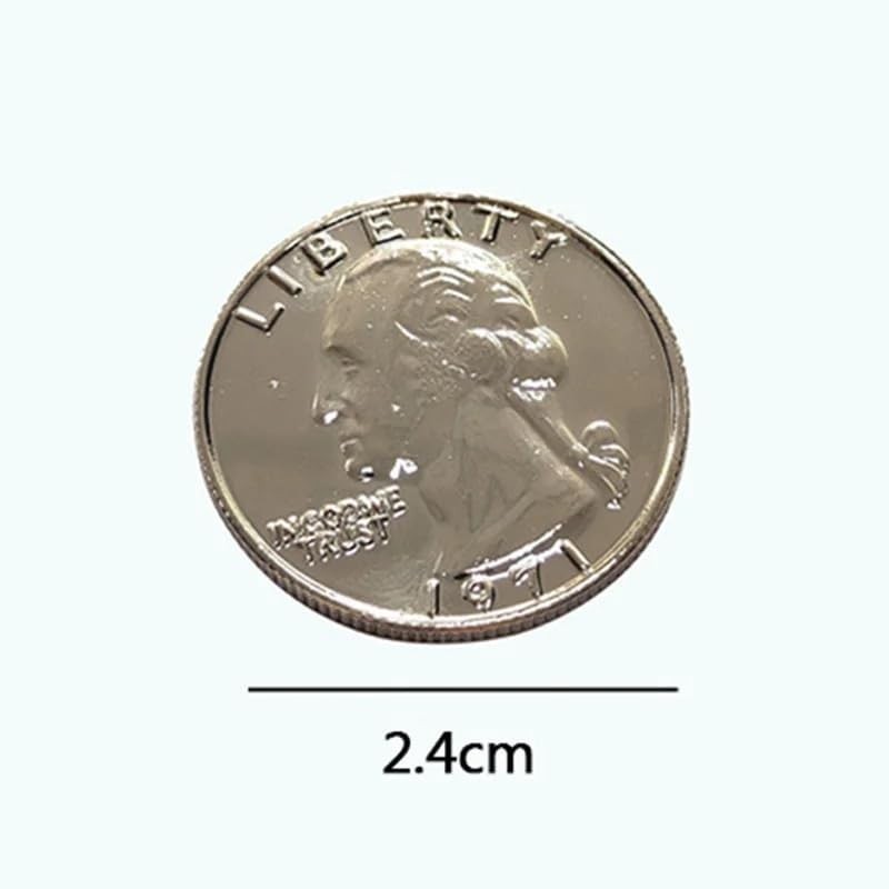 SUMAG 1 Pc Double Sided Quarter Dollar (Heads) Magic Tricks