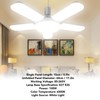 Topyond LED Garage Light, 100W 8000LM Deformable Ceiling Light, 5
