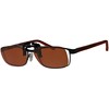 vs eyewear Clip On Polarized Glasses, Copper X1 Rectangular Clip