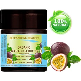 Botanical Beauty Organic Virgin Unrefined Raw Maracuja Butter, 16 fl. oz