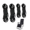 4 Pieces Replacement Cords(2 Long And 2 Short),Black Loungers Sun