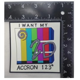 NAVY VAW-123 I WANT MY E-2D ACCRON 123 SMPTE PVC HOOK & LOOP PATCH