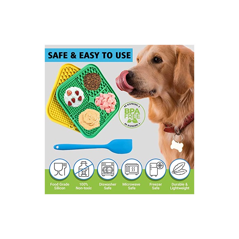 Almohadilla para lamer perros, alfombrilla de comida para perros con