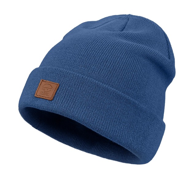 Croogo Men's Knit Cap Stretch Cuffed Beanie Hat Slouchy Skull