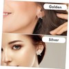 Ipetboom 2 Pairs Cross Earrings for Women with Shiny Cubic