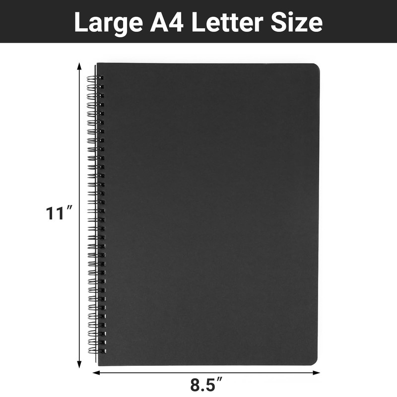 EUSOAR Graphing Notebook, Large A4 6Packs 8.5"x11" 120 Pages Graph