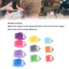 10 Sizes Hair Clipper Combs Guides Professional Colorful Number Coded