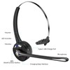 Bluetooth Headset with Microphone, Noise Canceling Wireless On Ear Headphones,