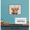Scottish Highland Cow Wall Art - Inspirational Quotes - Farm