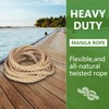 Twisted Manila Rope 1-1/2 in x 50 ft Natural Thick