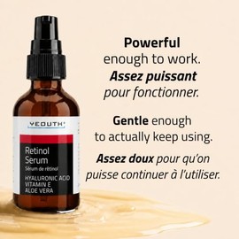 YEOUTH - Suero Facial - Serum Facial de Retinol con Ácido Hialurónico, Vitamina E y Aloe Vera, Serum Antimanchas, Antiedad, Antiarrugas e Hidratante U
