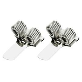 Pen Holder with Clip, Rimikuru Set of 2 Ballpoint Pen Hook Clip Pen Holder Notebook Notebook (Vertical 2 Holes)