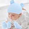 Lokorus Newborn Beanie Hats Mittens Foot Cover Set Autumn/Winter Newborn